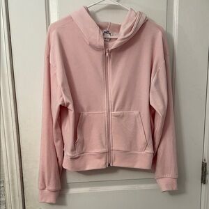 Pink Zip-Up Hoodie